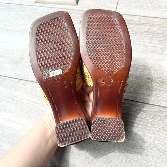 San Miguel Woven Slipper Sandals Wooden Heel - Picture 12 of 14